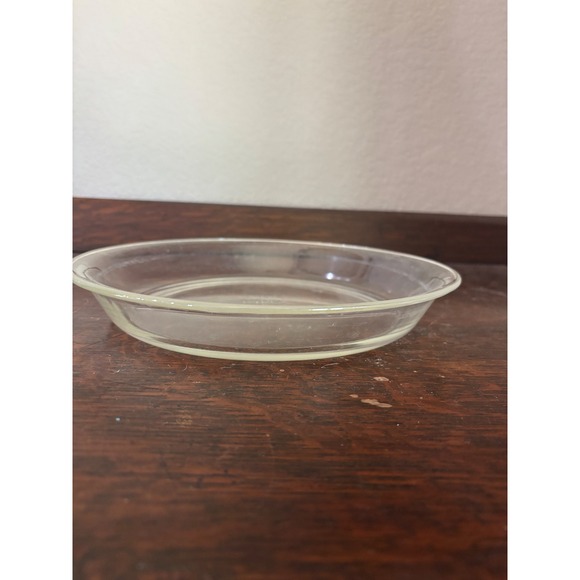 Vintage PYREX 209 Clear Glass 9 Inch Round Pie Plate Baking Dish Ovenware - Picture 2 of 8